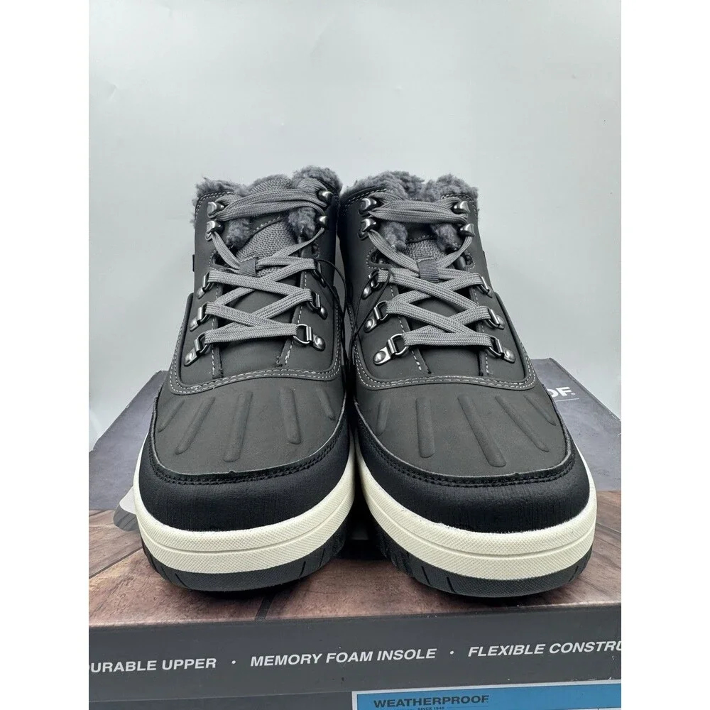 Weatherproof Men's Gray Slope Size 12 Lace-Up Sneaker Boot New